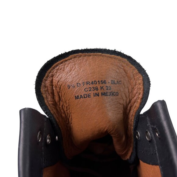 Frye Tyler Flex Lace Up Boots Mens Size 9.5 D Black Leather FR40156 NEW - Picture 8 of 8